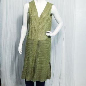 Allison Brittney Cardigan Vest Green L